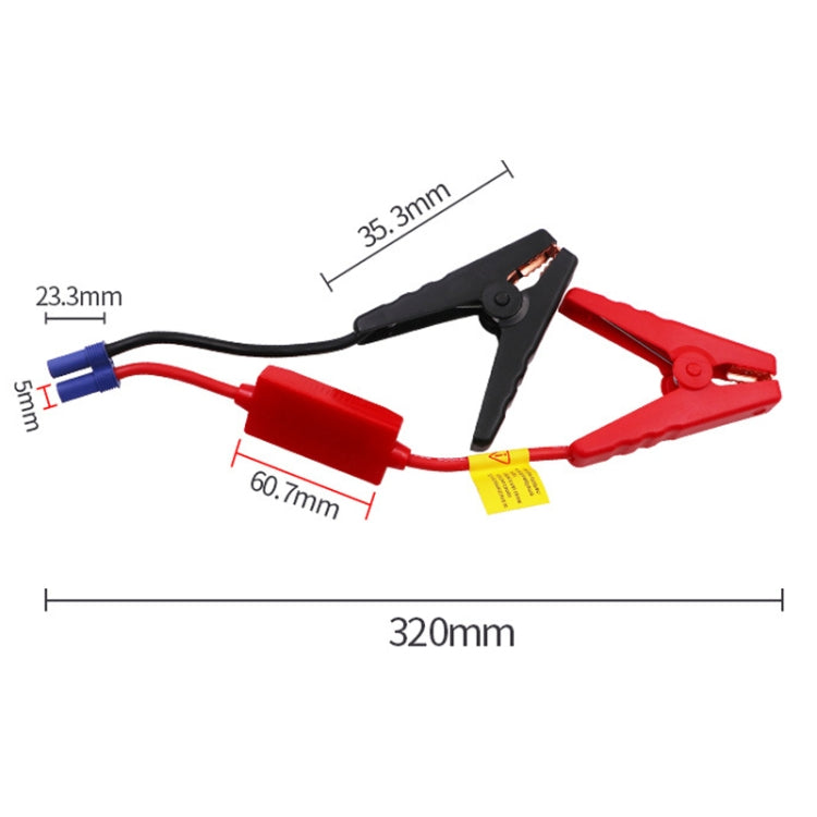 Cavo accendisigari 12V con clip large per avviamento auto