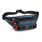 Marsupio uomo in nylon impermeabile multi-tasca 42x20x5 cm