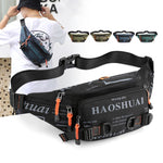 Marsupio uomo in nylon impermeabile multi-tasca 42x20x5 cm