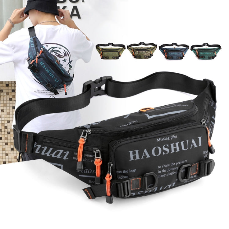 Marsupio uomo in nylon impermeabile multi-tasca 42x20x5 cm