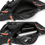Marsupio uomo in nylon impermeabile multi-tasca 42x20x5 cm