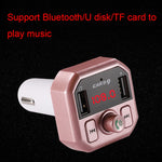 Caricabatterie auto Bluetooth Dual USB con vivavoce