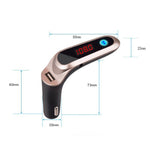 Lettore musicale con display digitale e caricabatteria auto S7