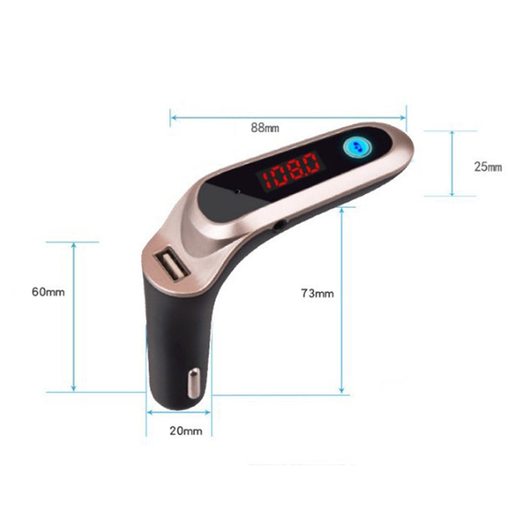 Lettore musicale con display digitale e caricabatteria auto S7