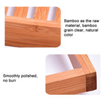 Mensola antiscivolo in bambù per vasca da bagno 70x14,5x4,5 cm