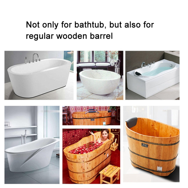 Mensola antiscivolo in bambù per vasca da bagno 70x14,5x4,5 cm