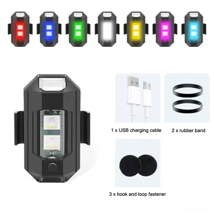Set 3 Luci LED lampeggianti per moto e bicicletta