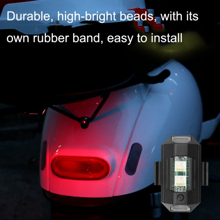 Set 3 Luci LED lampeggianti per moto e bicicletta
