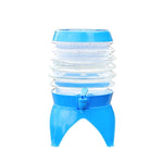 Secchio pieghevole portatile con rubinetto 3,5-9,5L