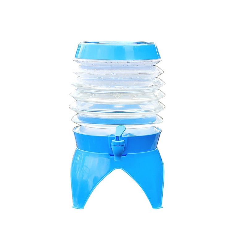 Secchio pieghevole portatile con rubinetto 3,5-9,5L