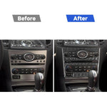 Adesivo console CD AC per Infiniti Q60 G35 G37 G25