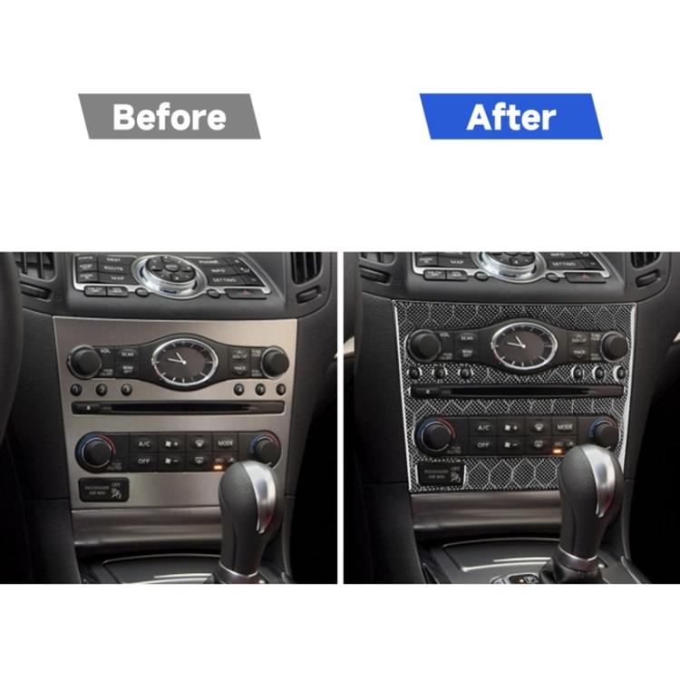 Adesivo console CD AC per Infiniti Q60 G35 G37 G25