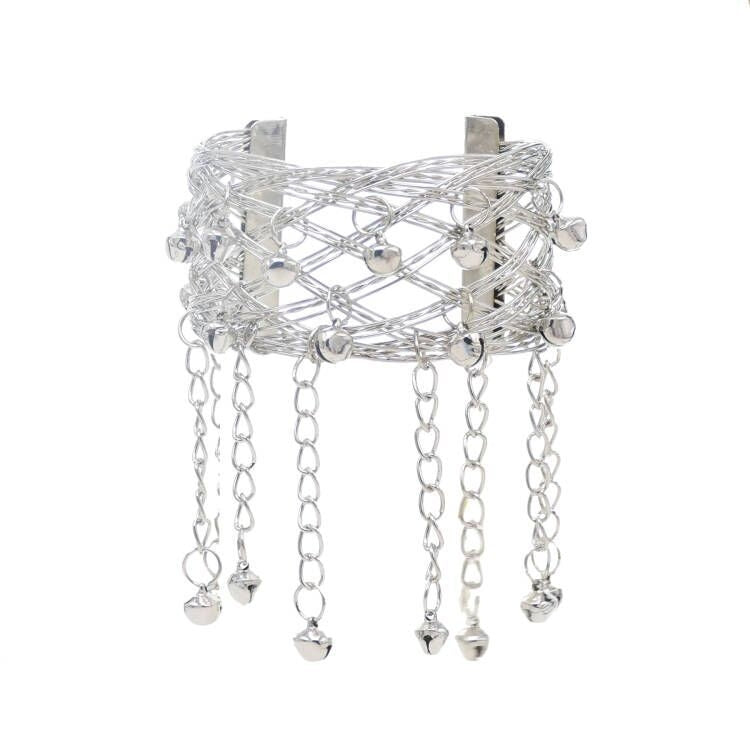 Bracciali e catene vita in lega con strass per danza