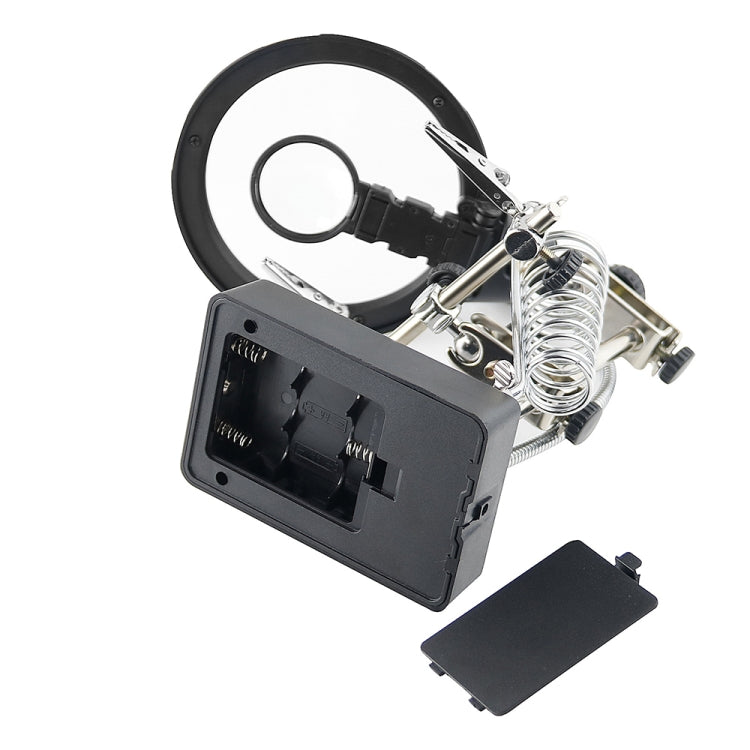 Lente d’ingrandimento LED con base, altezza regolabile e 3 ingrandimenti - immagine 4