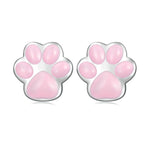 Orecchini a bottone in argento sterling S925 placcati platino