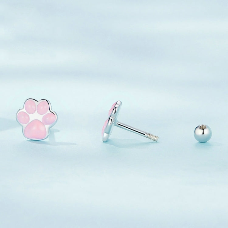 Orecchini a bottone in argento sterling S925 placcati platino