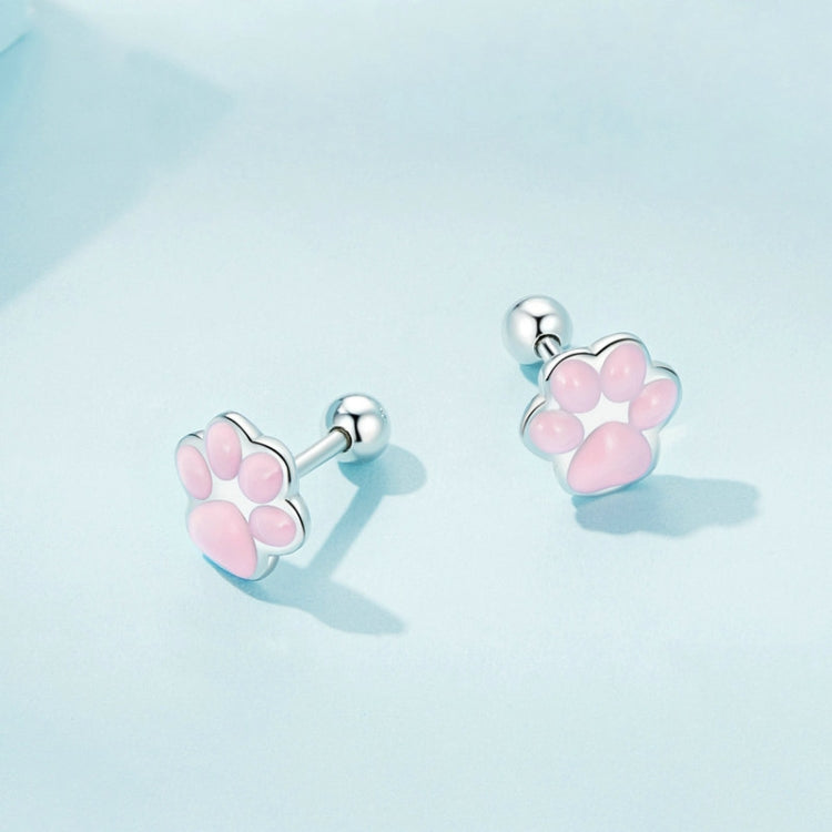 Orecchini a bottone in argento sterling S925 placcati platino