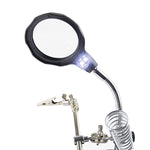 Lente d’ingrandimento LED 3,5X/12X con clip ausiliaria regolabile - immagine 4