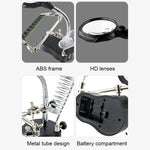 Lente d’ingrandimento LED 3,5X/12X con clip ausiliaria regolabile - immagine 6