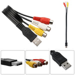 Cavo audio AV USB a 3 RCA 1 maschio 3 femmina 1,5m