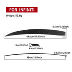 Set 3 adesivi presa d'aria per Infiniti G35 G37 G25 Q60