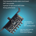 Regolatore velocità ventola computer PWM 6 vie