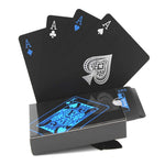 Carte da gioco impermeabili in plastica 54 fogli Blue Red