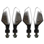 Luci LED moto 4 pezzi segnale angolo bicolore 12V