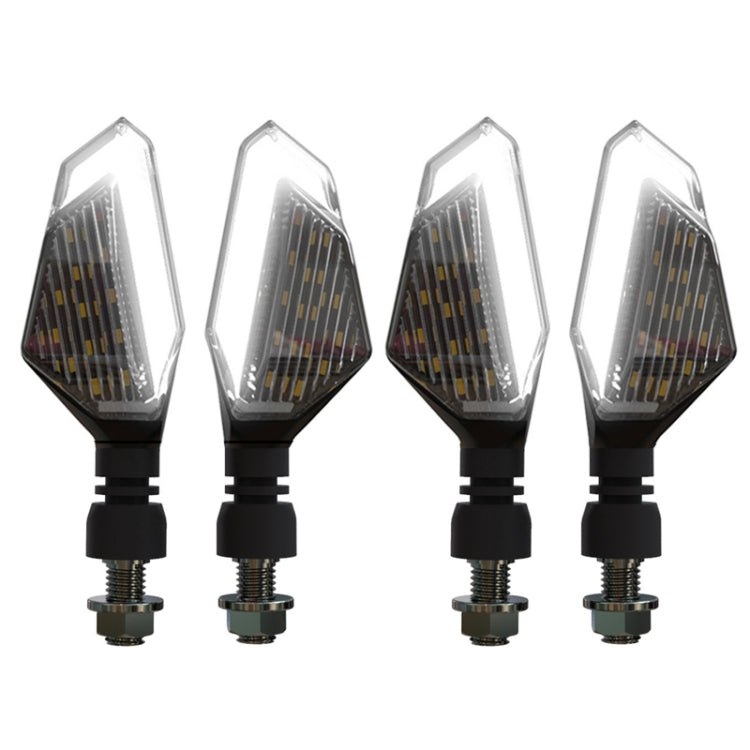 Luci LED moto 4 pezzi segnale angolo bicolore 12V