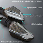 Luci LED moto 4 pezzi segnale angolo bicolore 12V