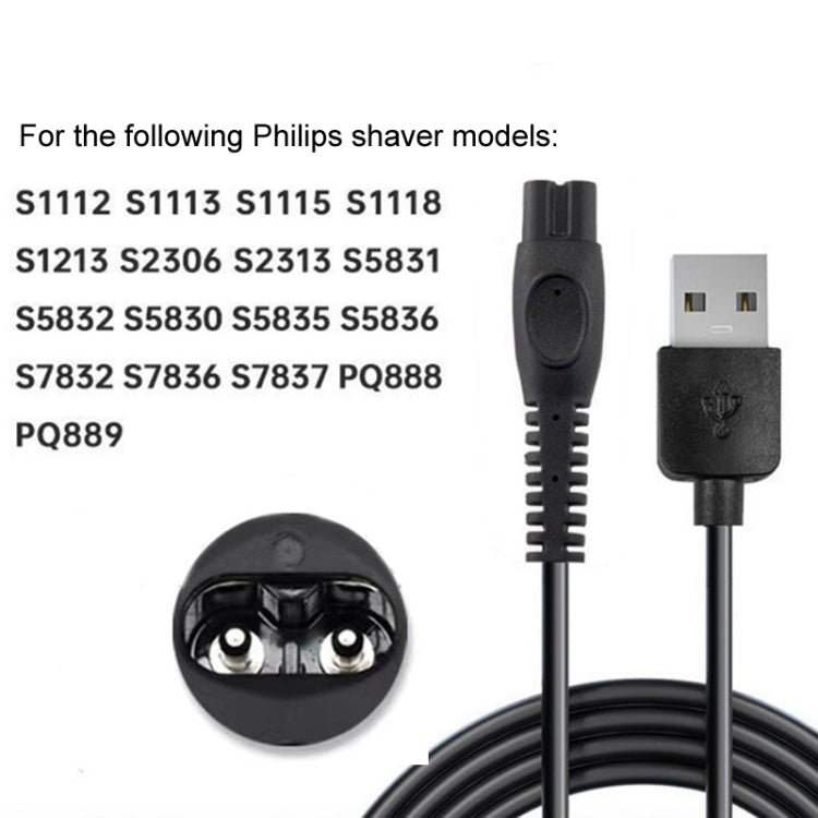 Cavo ricarica USB 5V per Philips PQ888 PQ889 4 pezzi