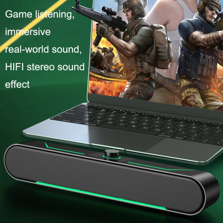 Altoparlanti stereo per computer con LED e cavo 3,5 mm