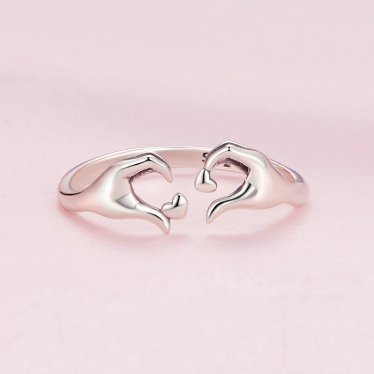 Anello romantico cuore in argento sterling S925