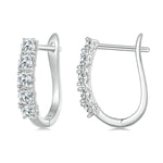 Orecchini in argento sterling S925 con moissanite
