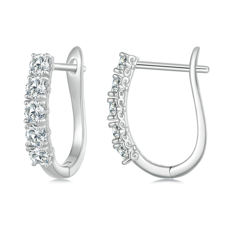 Orecchini in argento sterling S925 con moissanite