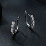 Orecchini in argento sterling S925 con moissanite