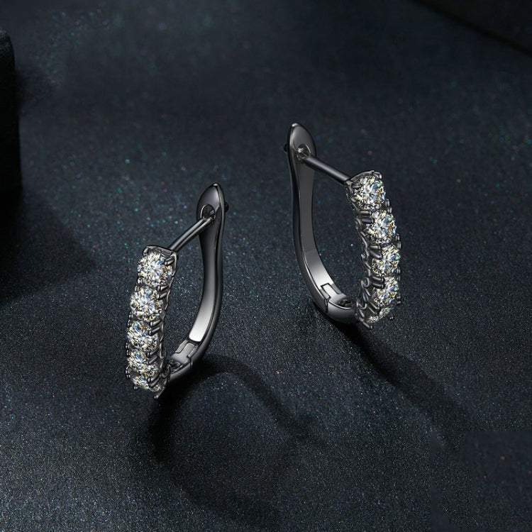 Orecchini in argento sterling S925 con moissanite