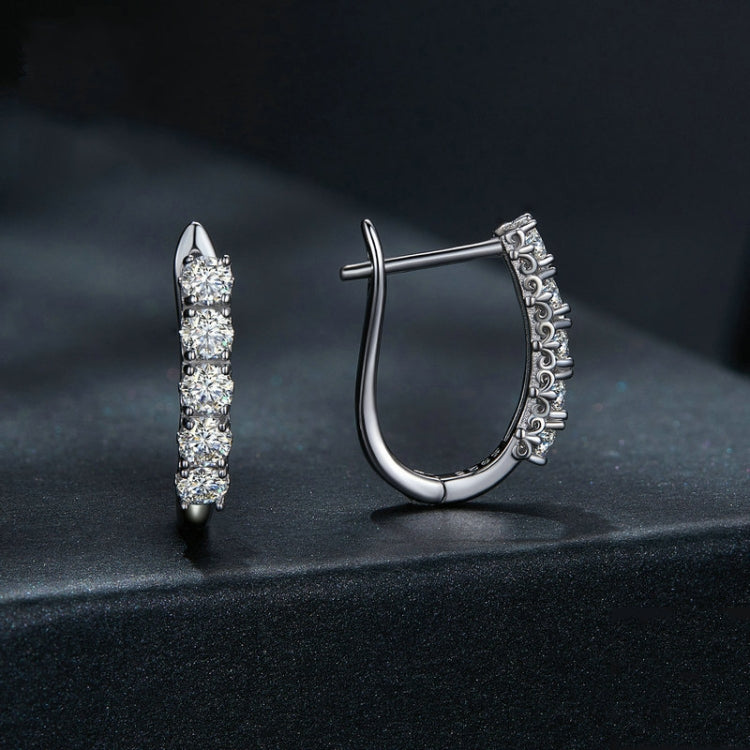 Orecchini in argento sterling S925 con moissanite