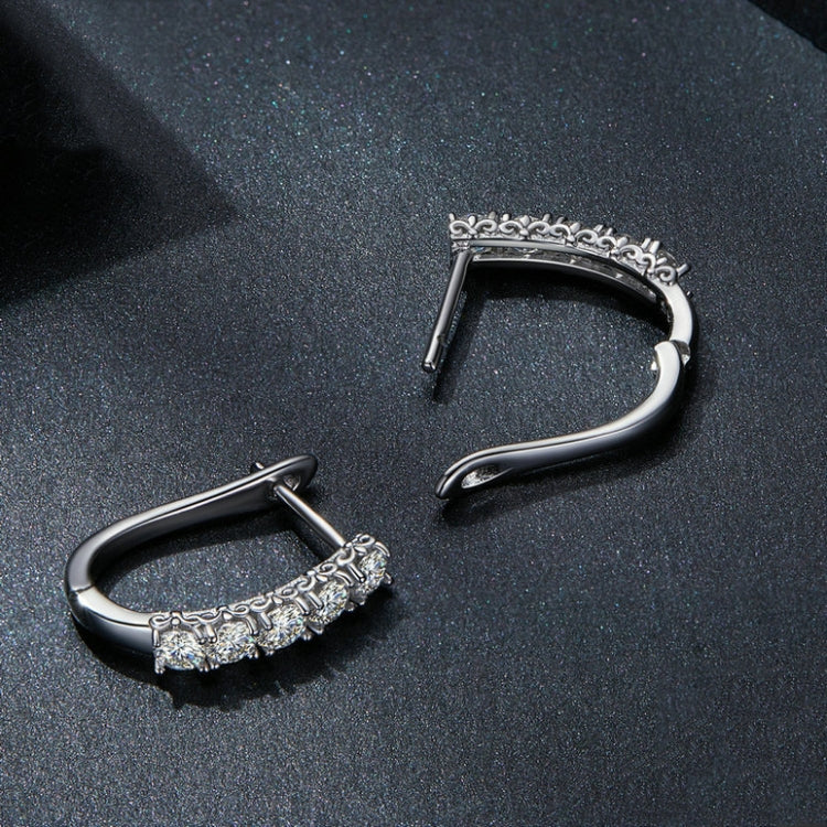 Orecchini in argento sterling S925 con moissanite
