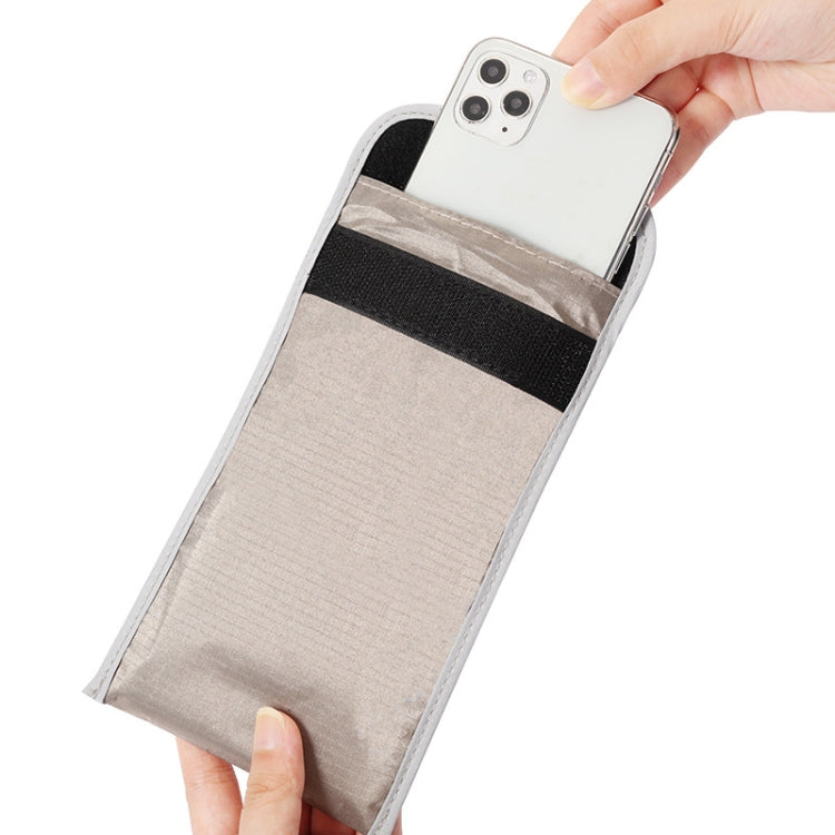 Borsa per cellulare anti-localizzazione con schermatura del segnale RFID anti-radiazioni da 6,5 pollici, 6.5 inch Gray