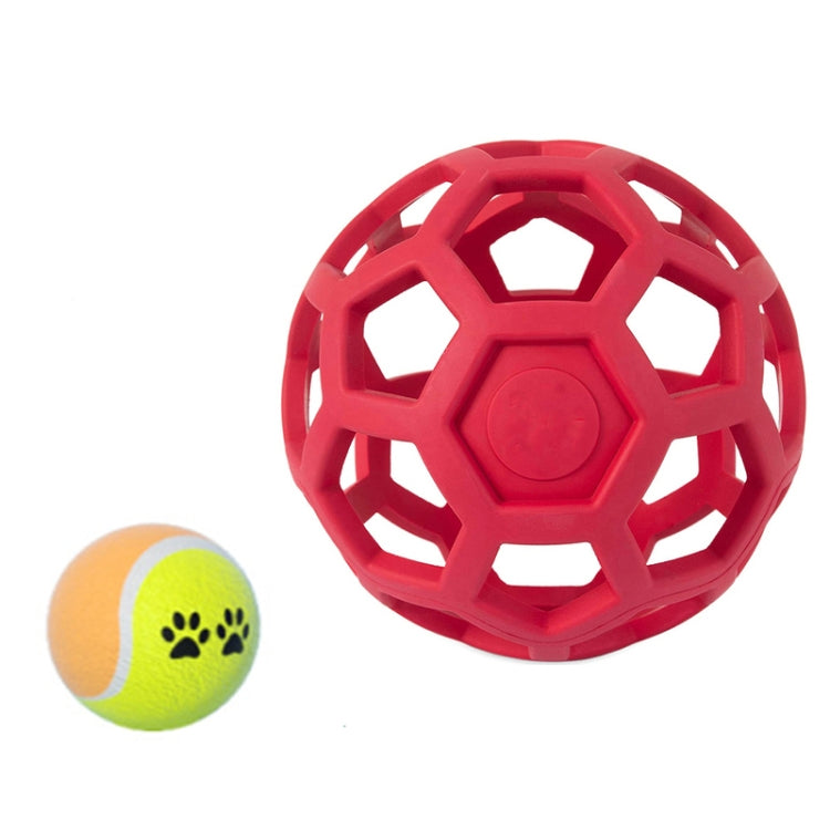 Palla gioco per cani in gomma elastica 14cm