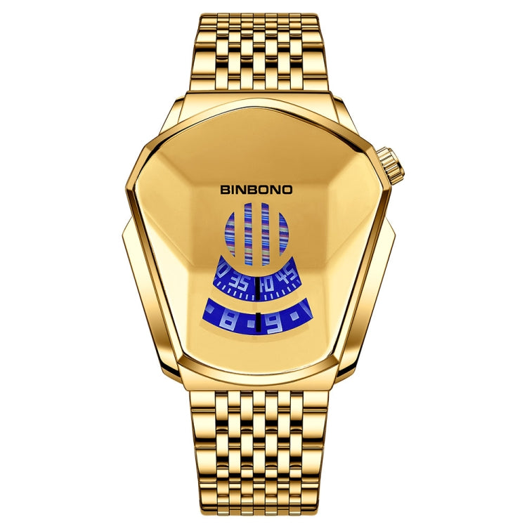 BINBOND Locomotive Orologio Uomo Cinturino Acciaio
