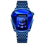 BINBOND Locomotive Orologio Uomo Cinturino Acciaio