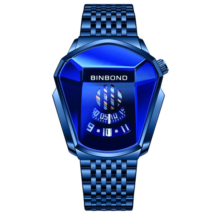 BINBOND Locomotive Orologio Uomo Cinturino Acciaio