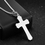 Collana da uomo in acciaio titanio con ciondolo 5,3x3 cm