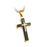 Collana da uomo in acciaio titanio con ciondolo 5,3x3 cm