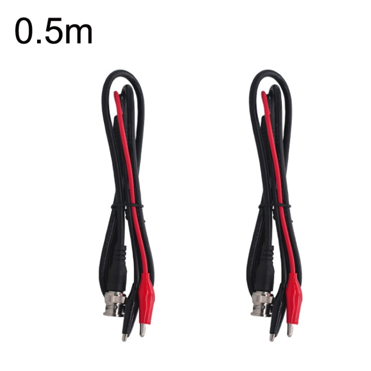 Cavo video coassiale BNC maschio con 2 clip a coccodrillo 0,5 m
