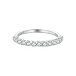 Anello in argento sterling S925 con moissanite MSR014-A