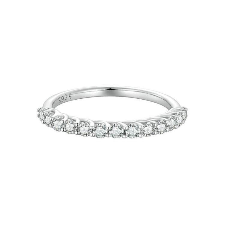 Anello in argento sterling S925 con moissanite MSR014-A
