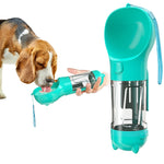Borraccia portatile 3 in 1 per animali con fontana e contenitore